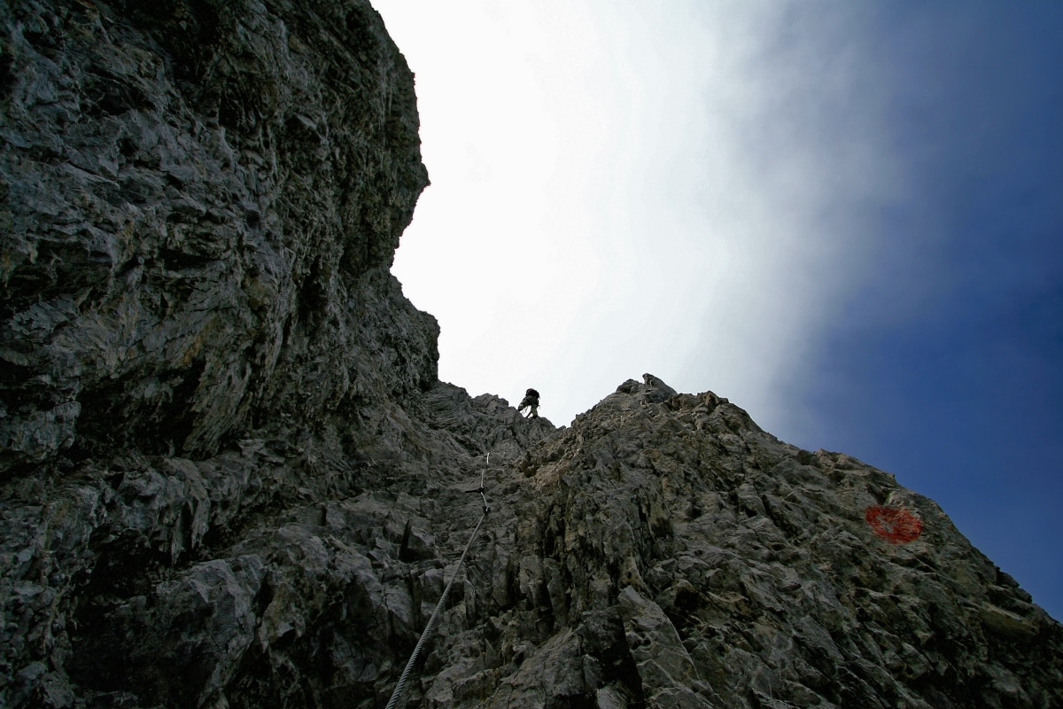 Ferrata Weg der 26er del Monte Coglians da Forni Avoltri - Collina. Foto di Giovanni Osso