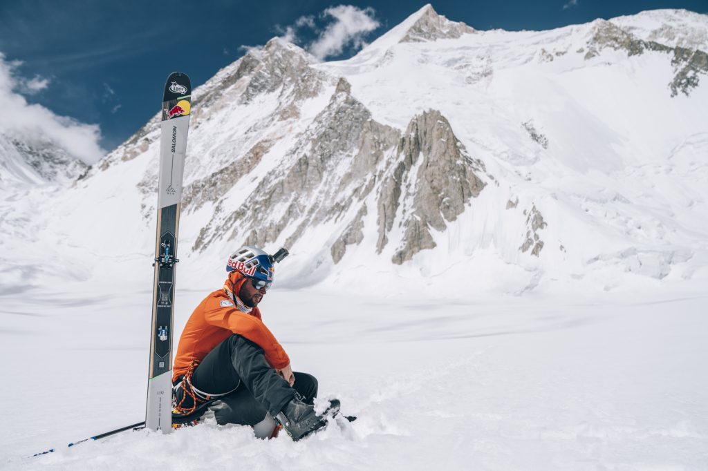 Andrzej Bargiel sul Gasherbrum 2. Foto di Andrzej Bargiel