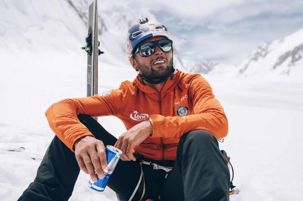 Andrzej Bargiel sul Gasherbrum 2. Foto di Andrzej Bargiel