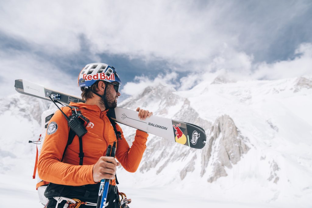 Andrzej Bargiel sul Gasherbrum 2. Foto di Andrzej Bargiel