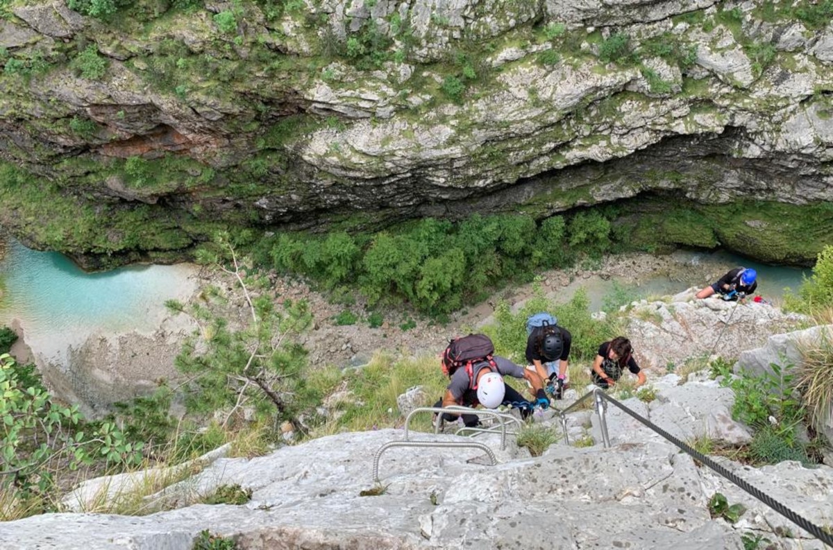 Ferrata della memoria. Foto di Stefano Gri