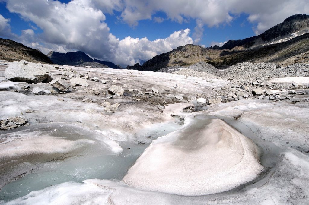Sul ghiacciaio del Veneròcolo. Foto di Cesare Re