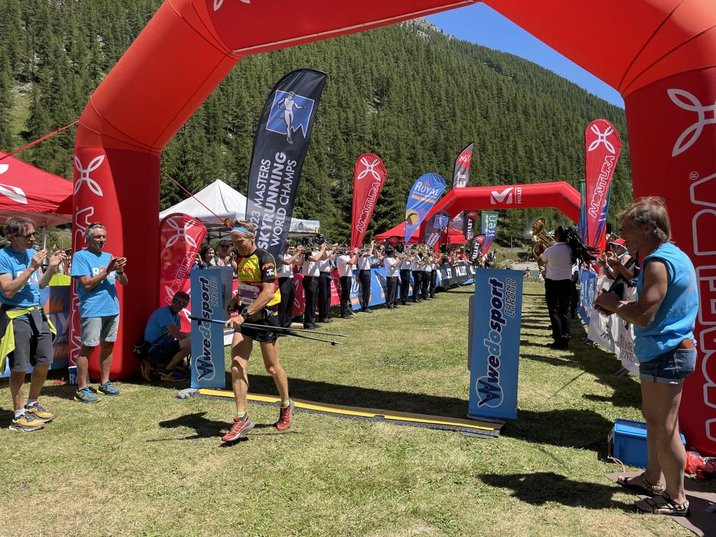 Ceresole Traguardo secondo posto Luca Arrigoni, foto di Irene Parmeggiani