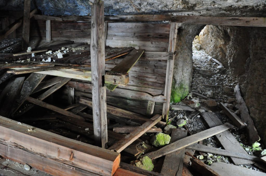 Forcella Undici, una caverna di guerra, foto SA