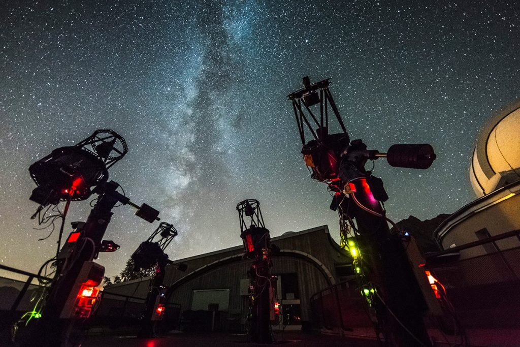 I telescopi per la ricerca scientifica in azione, foto Giovanni Antico per la Fondazione Clément-Fillietroz ONLUS