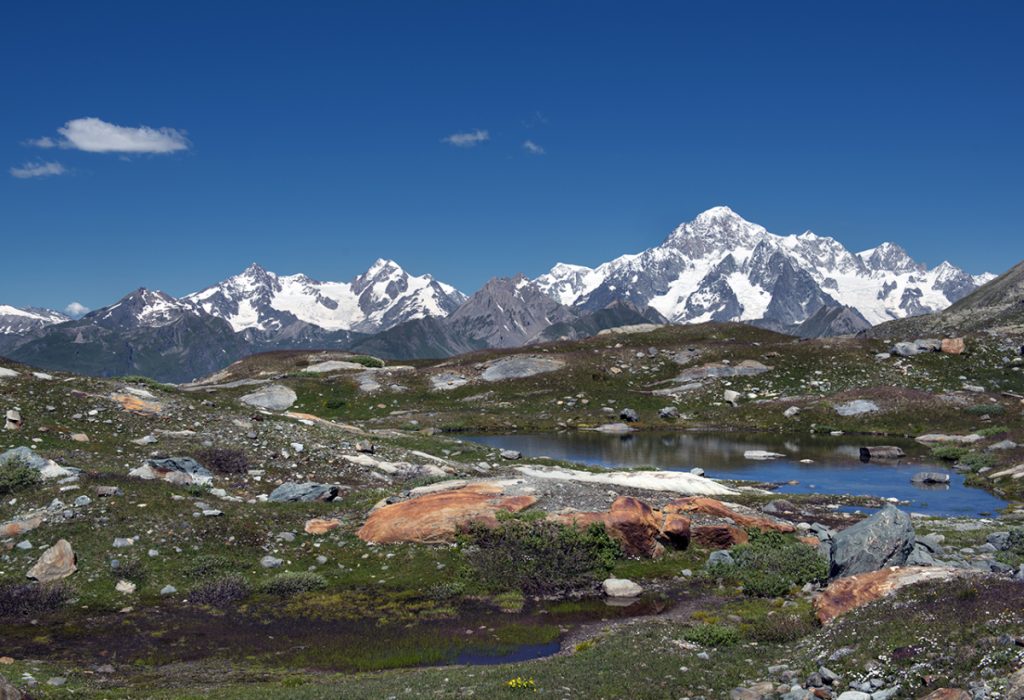 Il Monte Bianco visto dal ghiacciaio del Rutor ph Roberto Carnevali