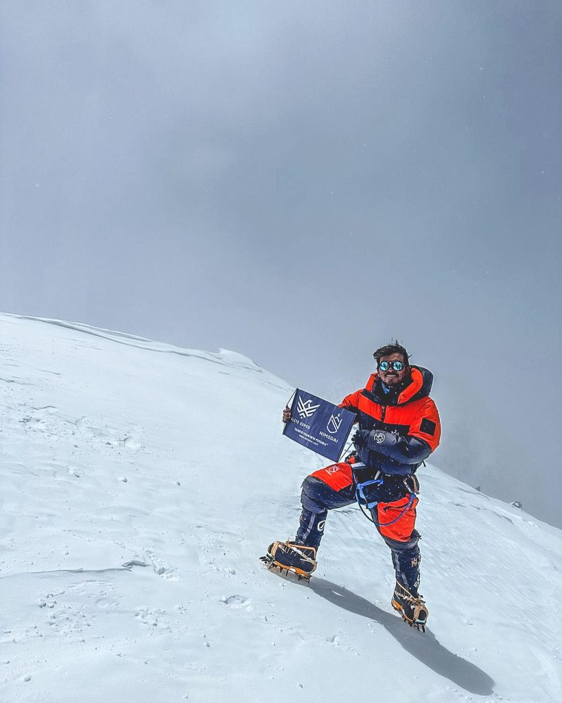 Mingma David Sherpa sulla cima del K2, Foto Mingma G. David Sherpa