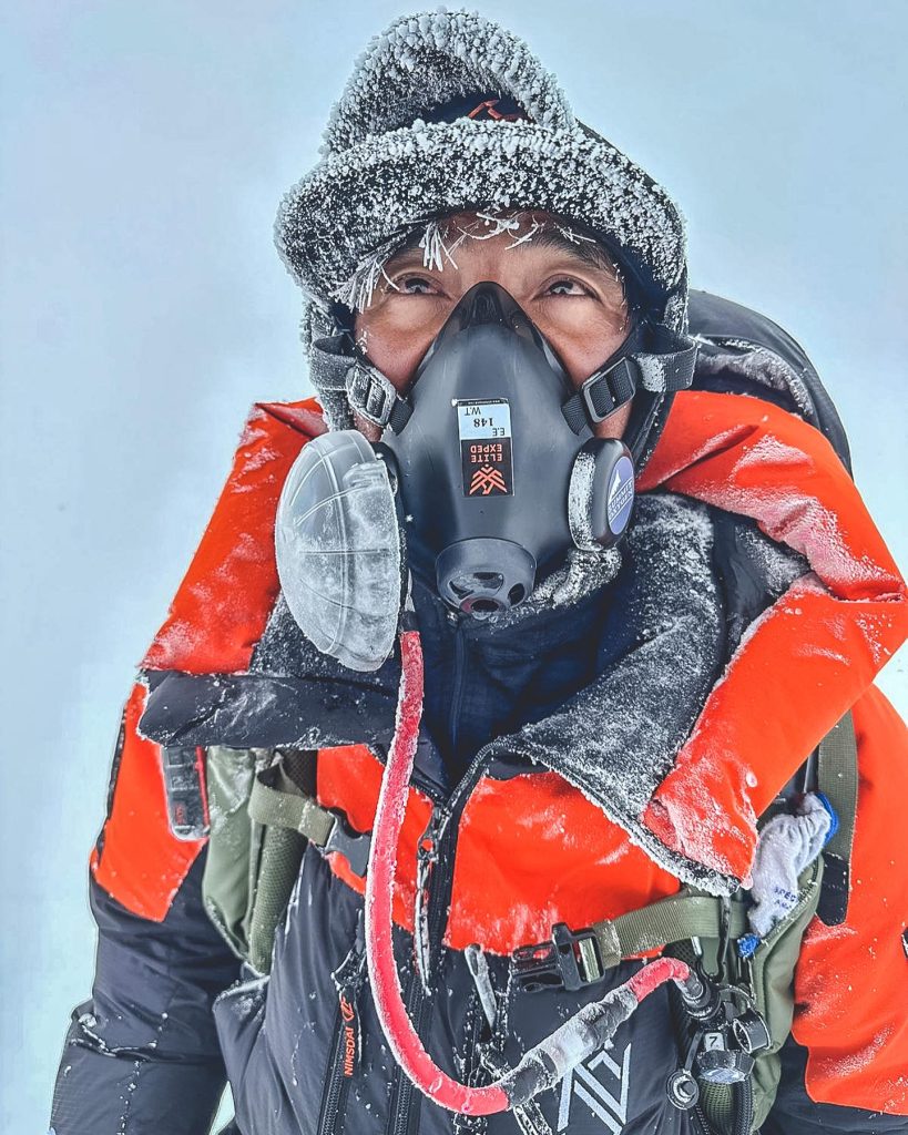 Mingma David Sherpa sulla cima del K2, Foto Mingma G. David Sherpa