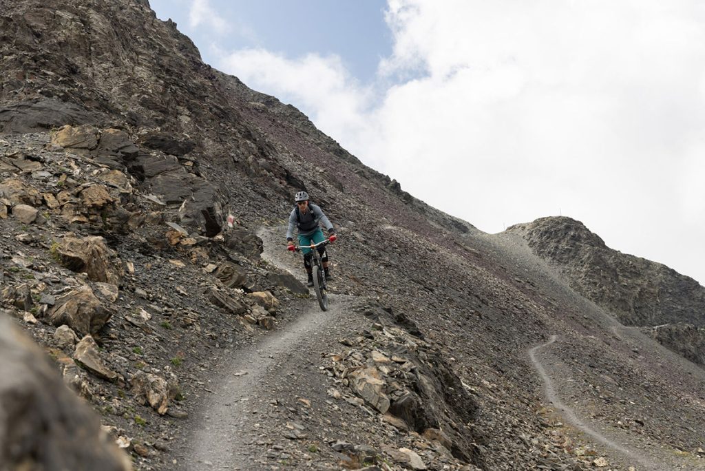 REngadin St Moritz Mountains Corviglia mountain bike downhill