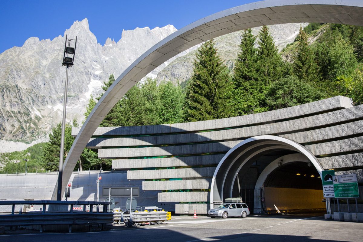 Tunnel Monte Bianco Ingresso dall'Italia