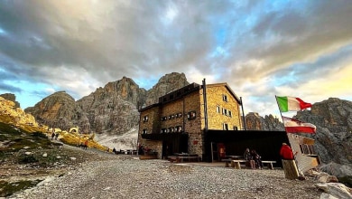 Il Rifugio Brentei, per decenni la casa di Bruno Detassis. FB Rifugio M.A. Ai Brentei