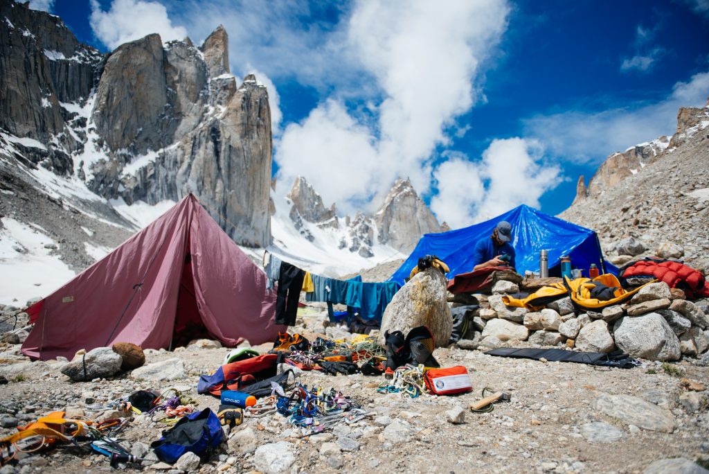 Il campo base a 4900 m. Foto Patrick Tirler