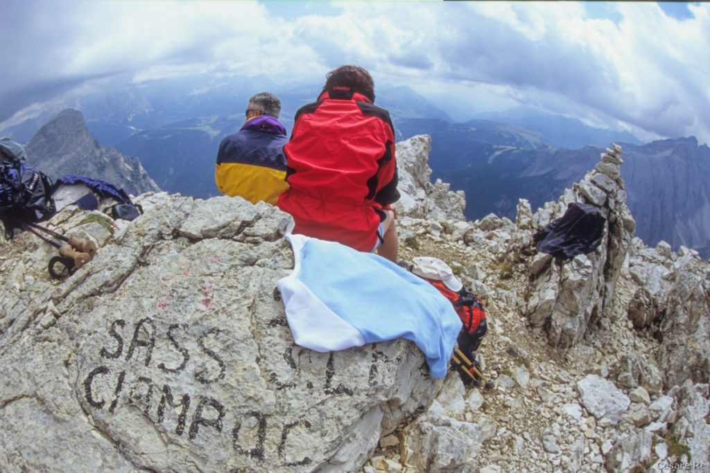 La cima del Sass Ciampac