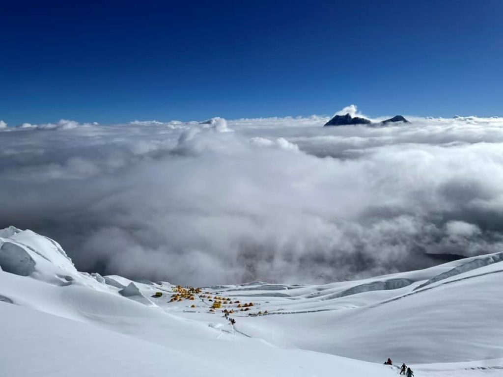 Laffollato campo II del Manaslu credit Kami Rita Sherpa