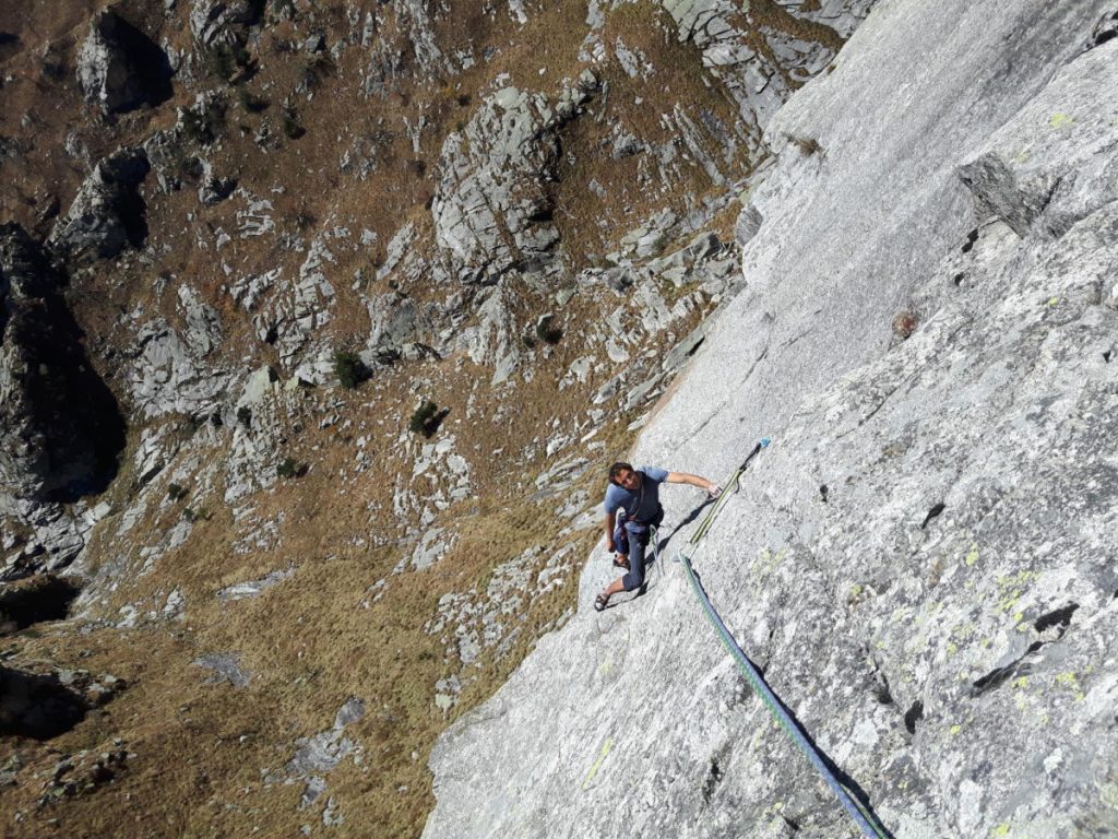 R. Olliveri su Vertical Limit Rocca del Pelvo una via poco ripetuta ma molto bella