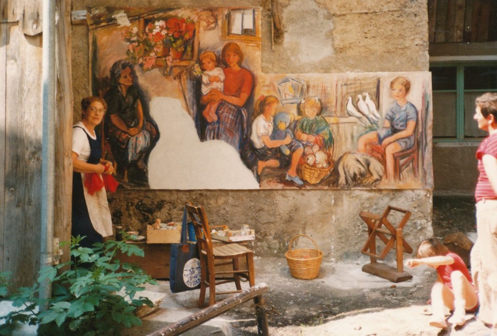 Riede Bambini dipinto da Gina Roma credit Osvaldo Da Col
