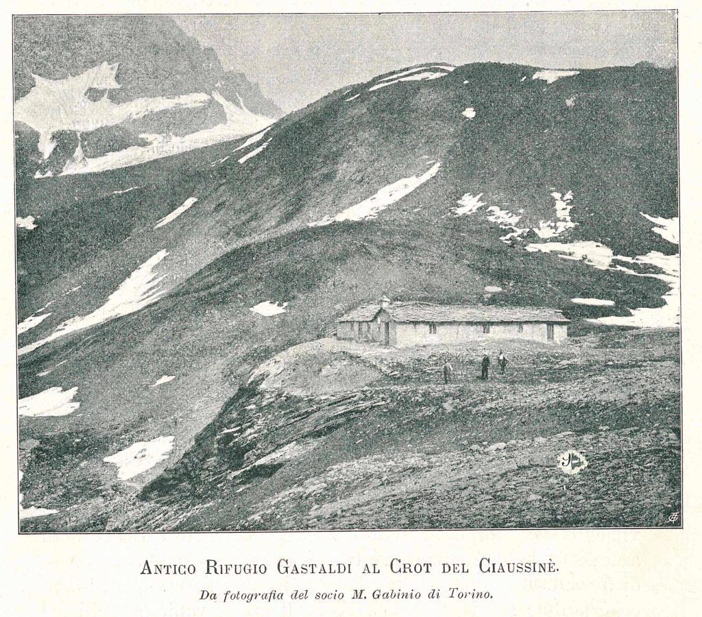 Rifugio Gastaldi vecchio dal Bollettino CAI 1904-05