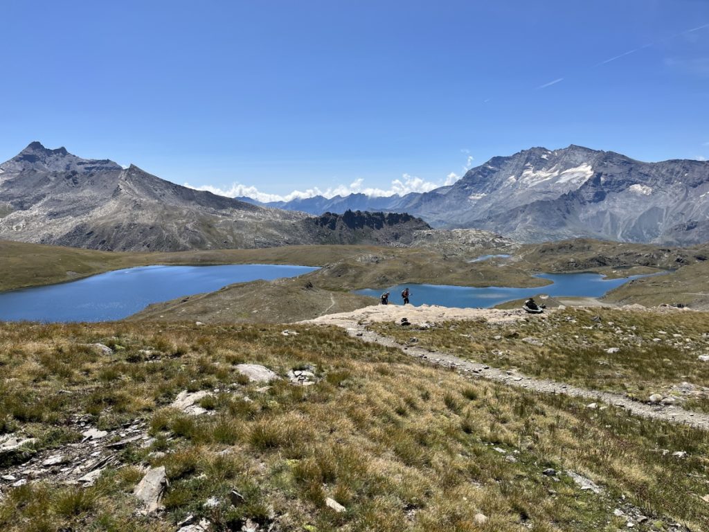 Un momento di relax lungo il percorso