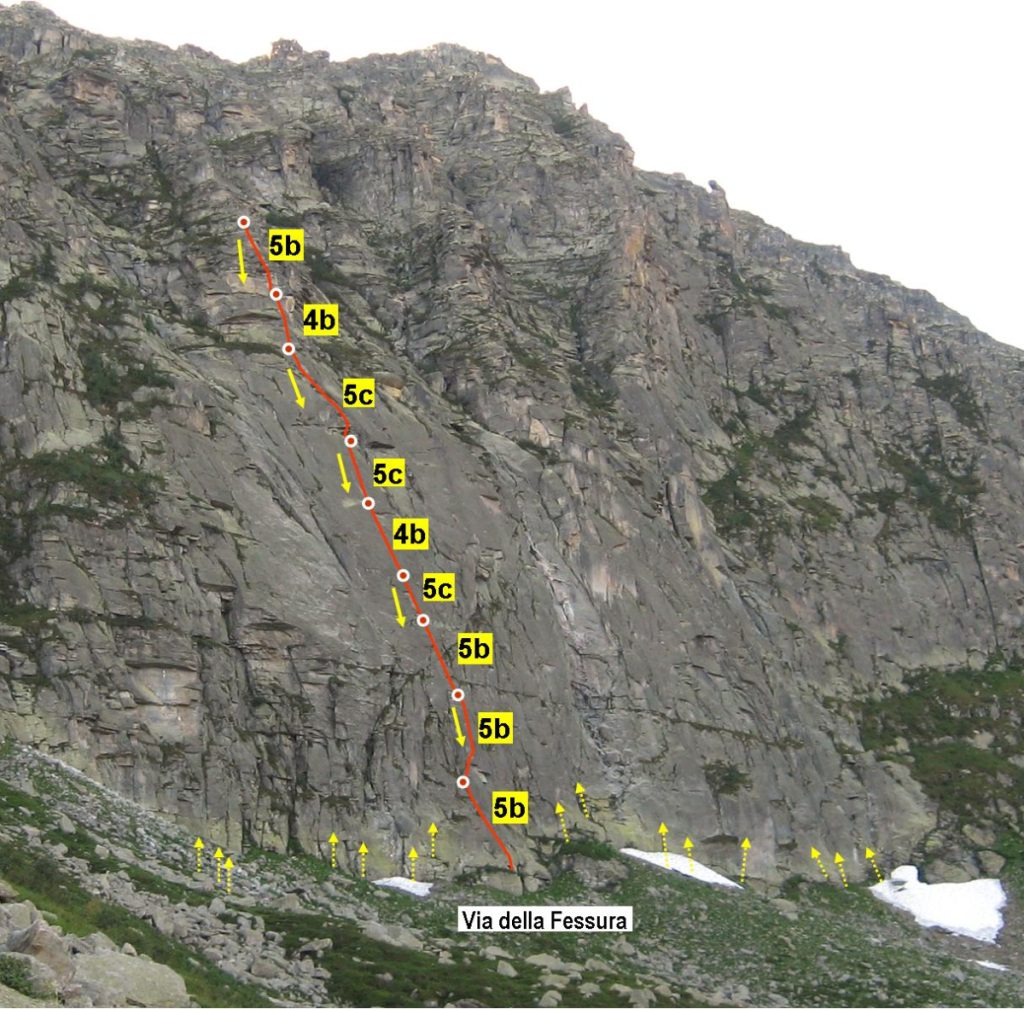 Una via di Michelin a Punta Ostanetta creditElio Bonfanti