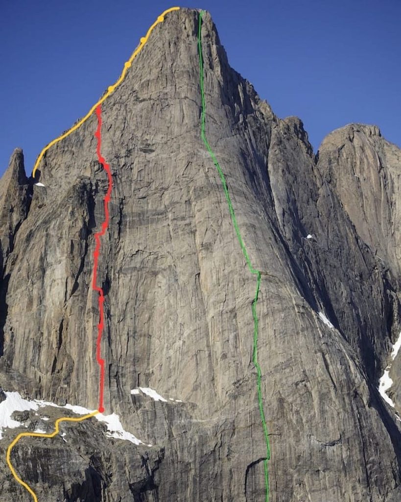 In rosso e giallo la via "Mental breakdown".