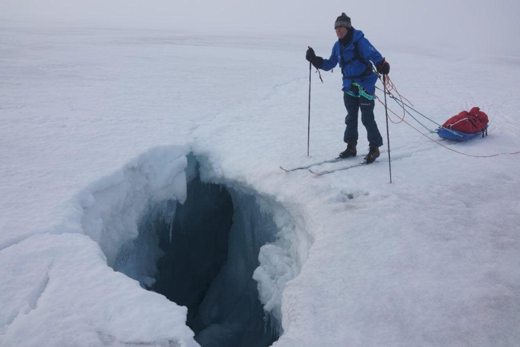 Crepaccio lungo la via