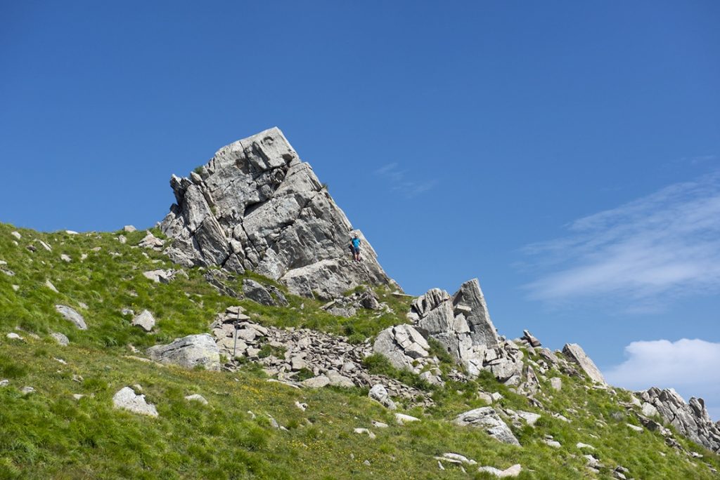 Formazioni rocciose presso la vetta del Cimone Foto Roberto Carnevali