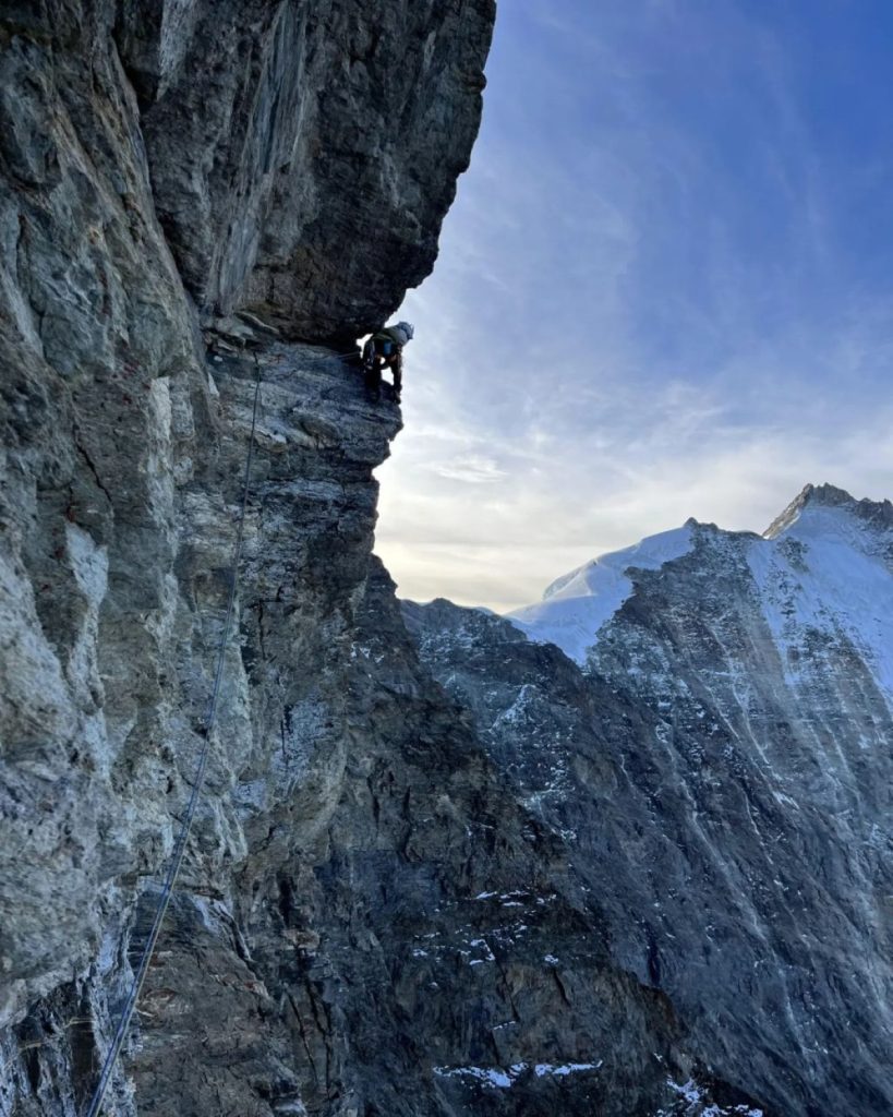 In prossimità ella vetta. Foto IG Silvan Schüpbach