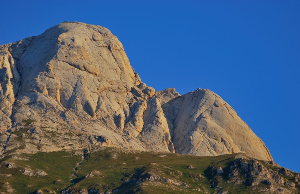 La Prima e la Seconda Spalla dai Prati di Tivo, foto Stefano Ardito