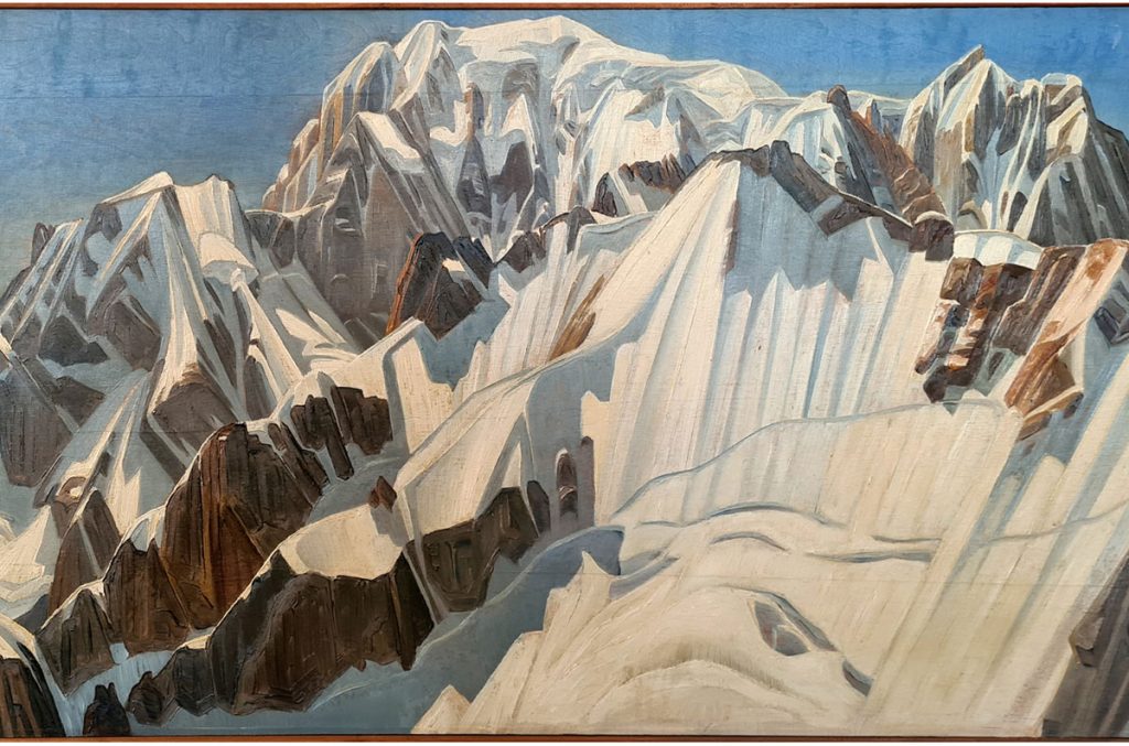 Il Monte Bianco in un quadro di Renato Chabod, foto SA