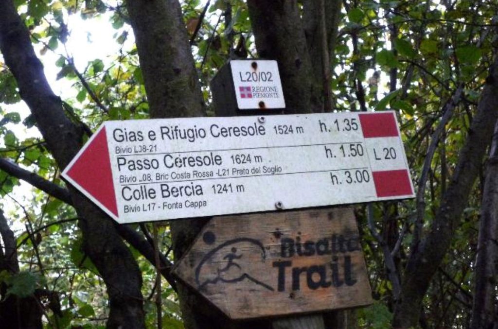 Segnaletica al Buscaié Foto Lorenzo Volpe