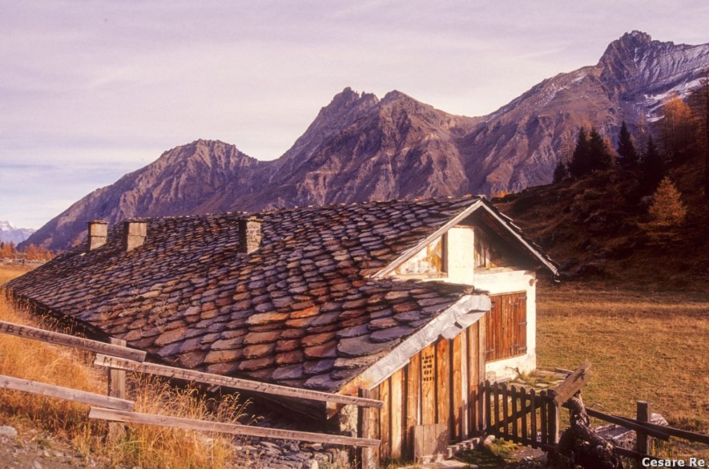 Il casotto dei guardiaparco a Orvieille Foto Cesare Re