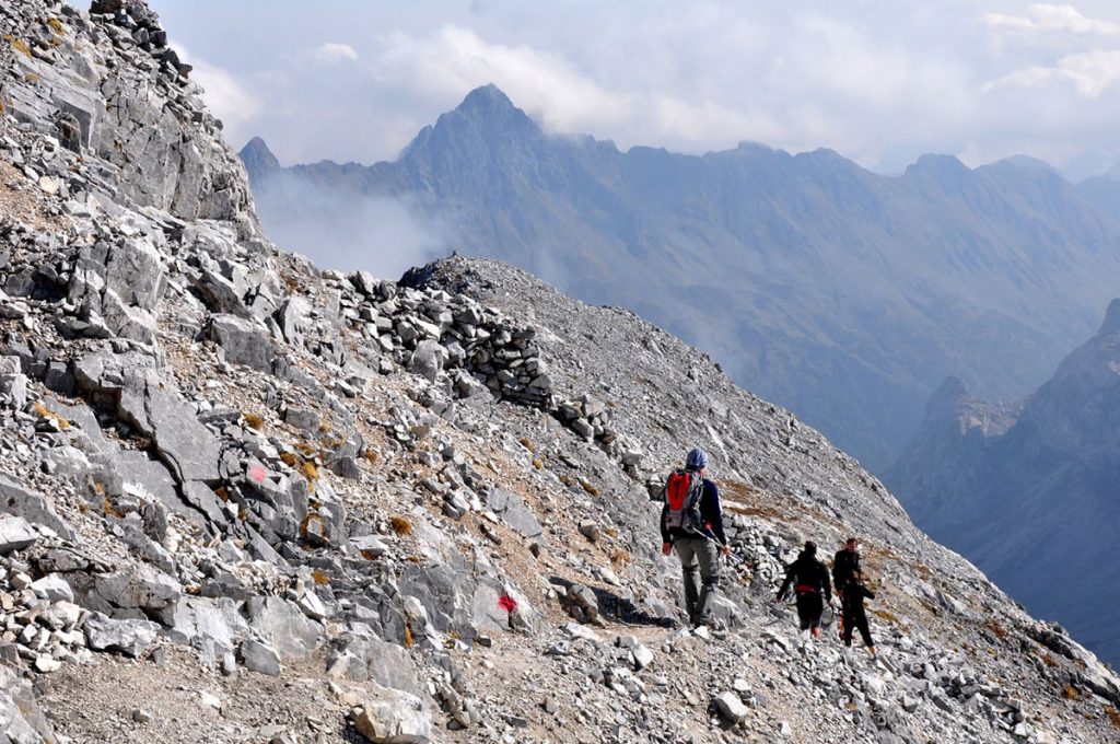 Discesa dal Monte Peralba, foto foto Stefano Ardito