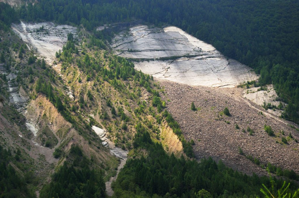 La frana del Monte Toc oggi - Foto di Stefano Ardito