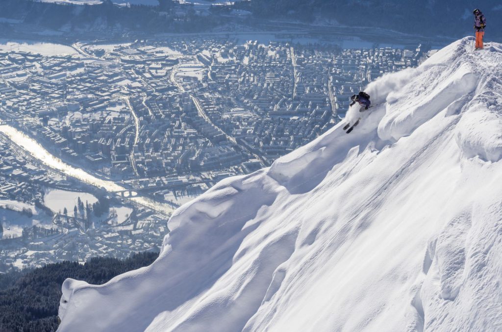 Freeride dal NordKette Foto Klaus Polzer , Innsbruck Tourismus