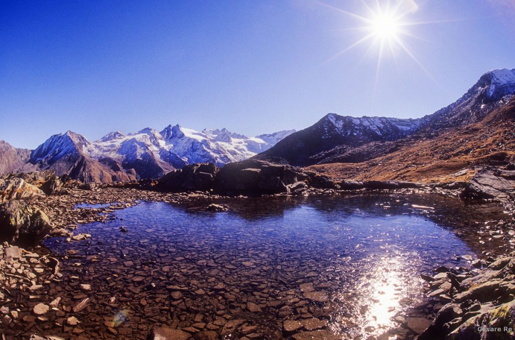 Il laghetto del Lauson, nei pressi del rifugio Vittorio Sella @Cesare Re