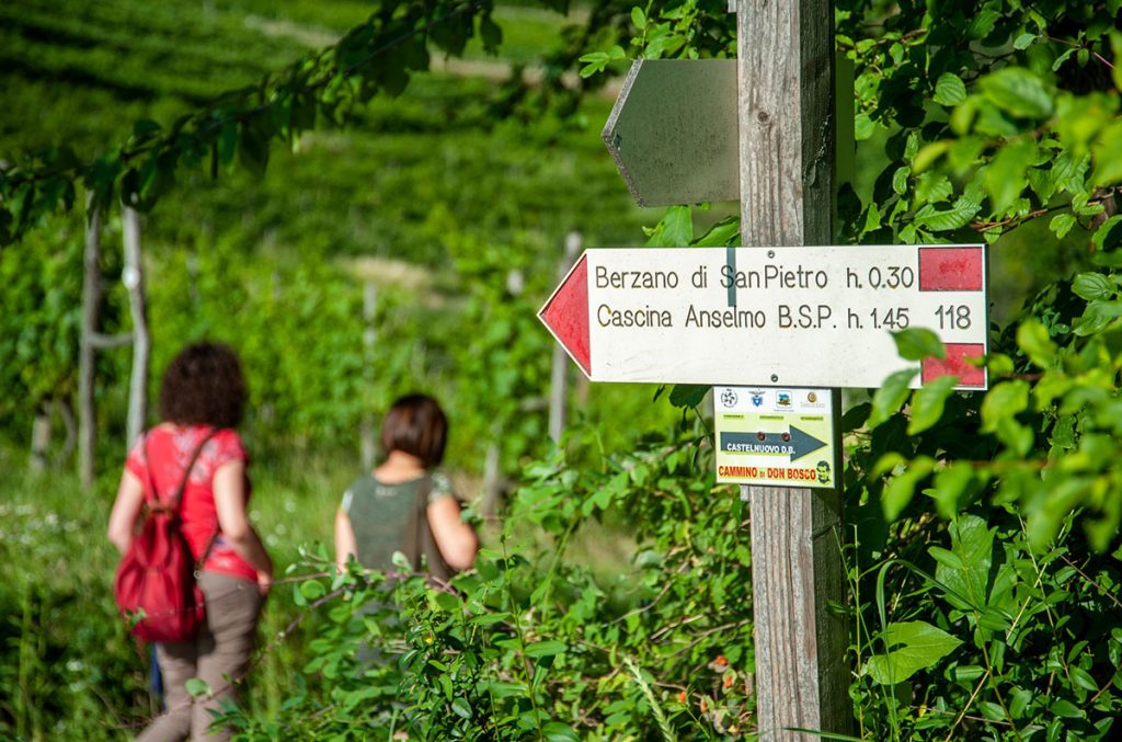 Una segnaletica puntuale @Cammino Don Bosco