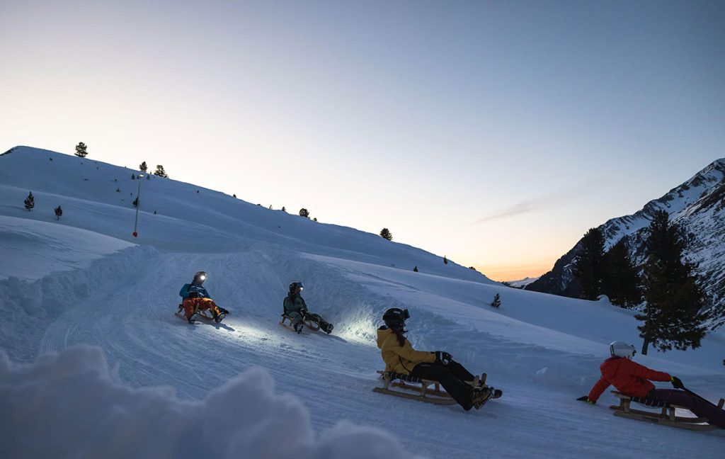 Slittino a Kuhtai Foto Jonas Schwarzwalder, Innsbruck Tourismus
