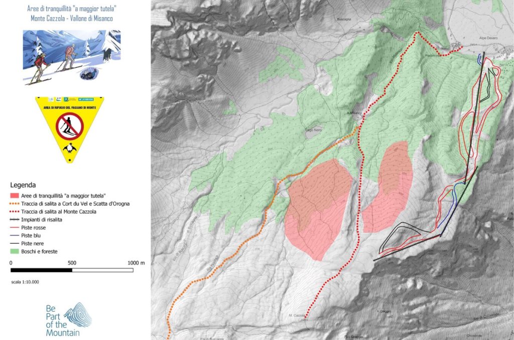 Le zone rosse sono quelle dichiarate a maggior tutela