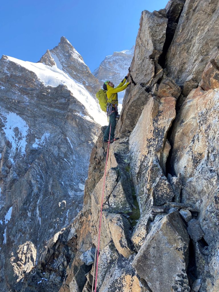 Sulla Diretta del Piccolo Fillar nel Gruppo del Monte Rosa