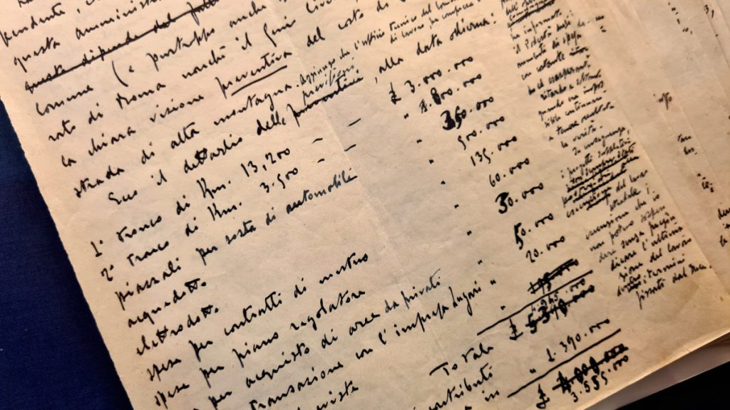 Un preventivo di spese per realizzare la strada e la stazione sciistica