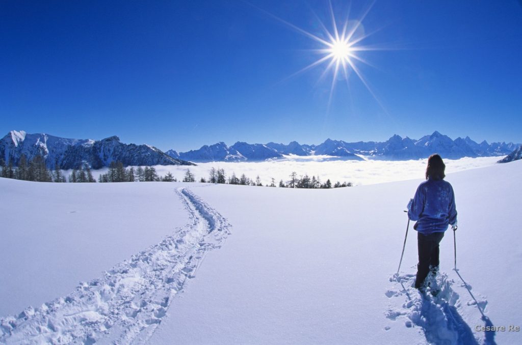 Da Porliod, uno sguardo verso la valle della Dora. Foto Cesare Re