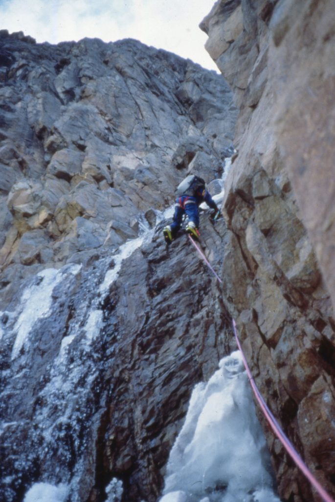 Diamond Couloir 1989, foto di Alberto Rampini