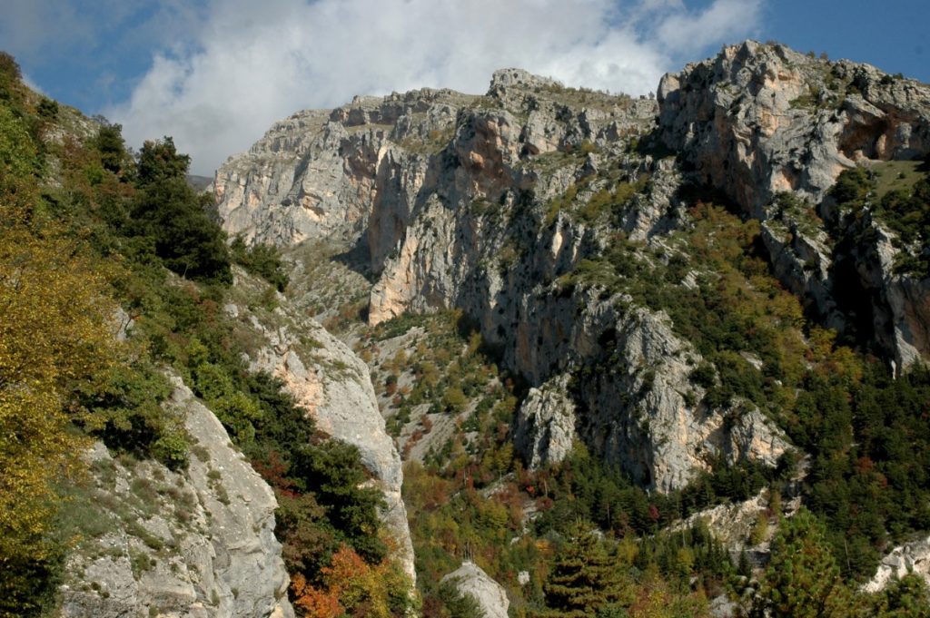 I valloni della Maiella dalla strada pedemontana, foto SA