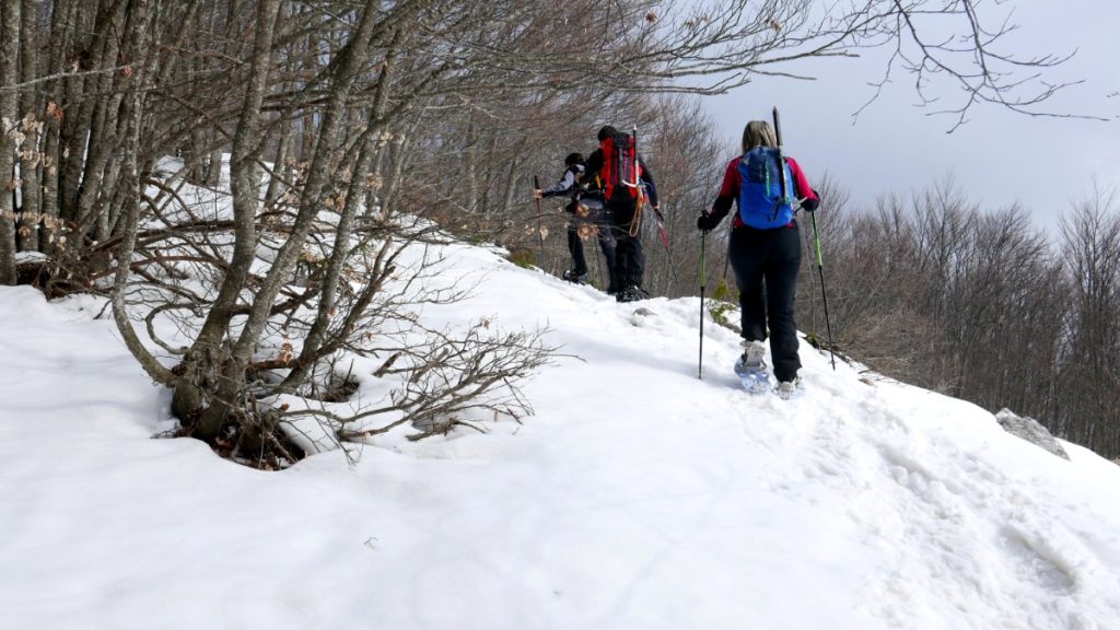 Inverno sul Monte Porrara, foto Stefano Ardito