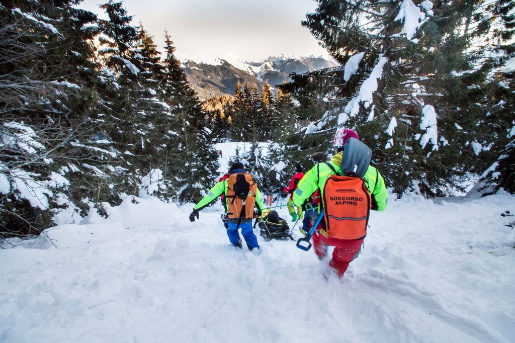 Recupero e rientro a valle Foto Roberto Colucci, CNSAS FVG