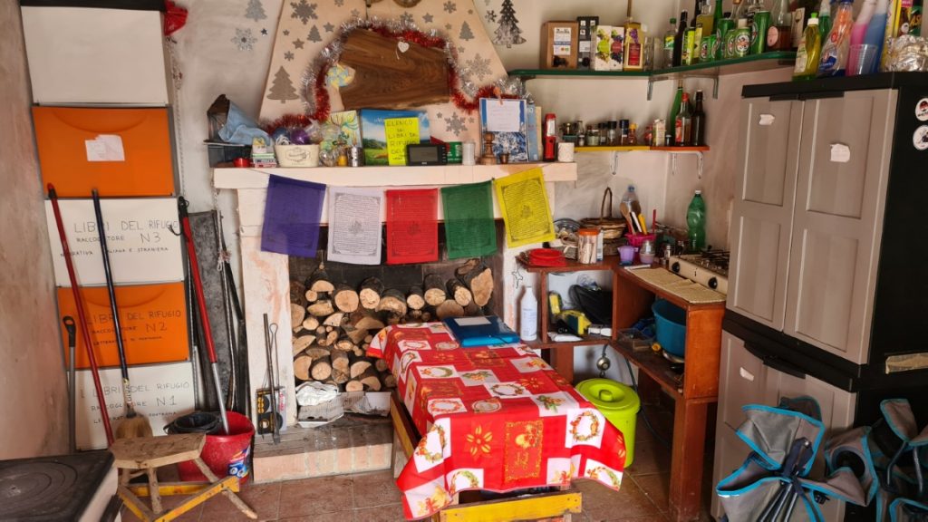 Rifugio Orazio Delfico, interno, foto SA