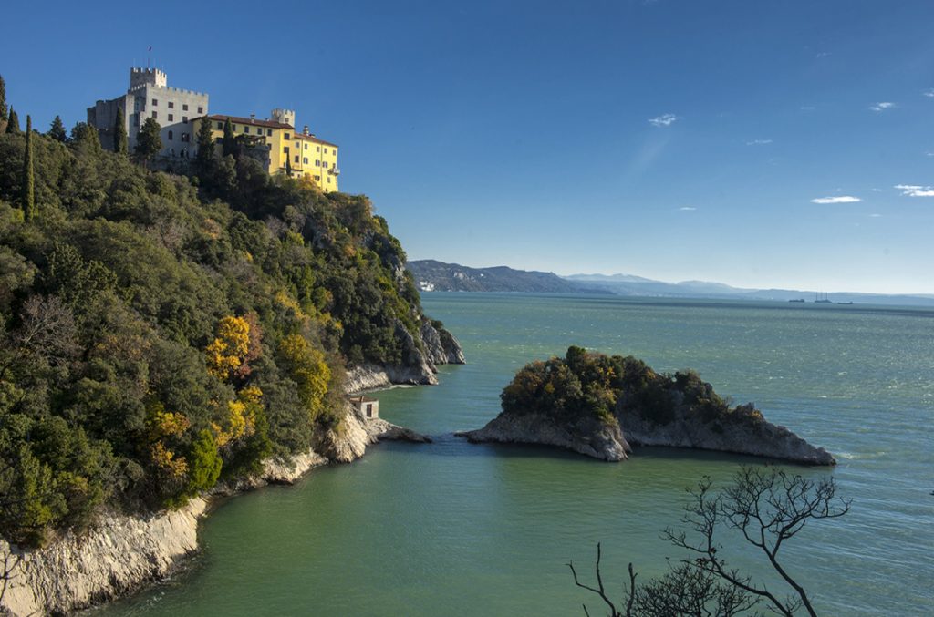 Il Castello di Duino, meta dell'escursione. Foto Roberto Carnevali