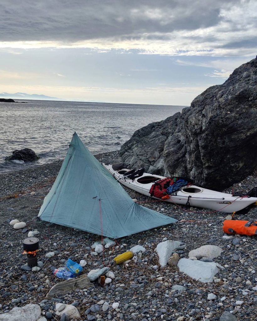 Durante gli allenamenti in kayak all