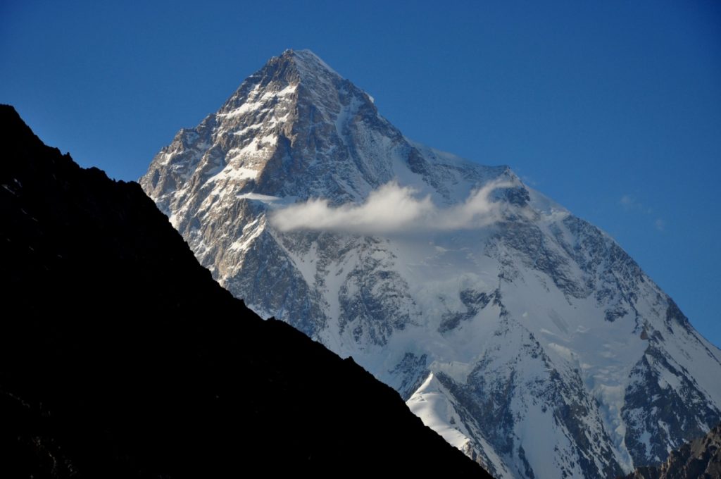 Il K2 da Concordia. Foto Stefano Ardito