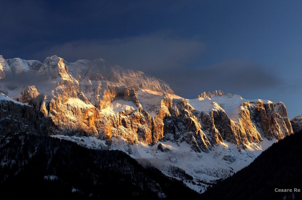 Il Sella da Selva di Val Gardena. Foto Cesare Re